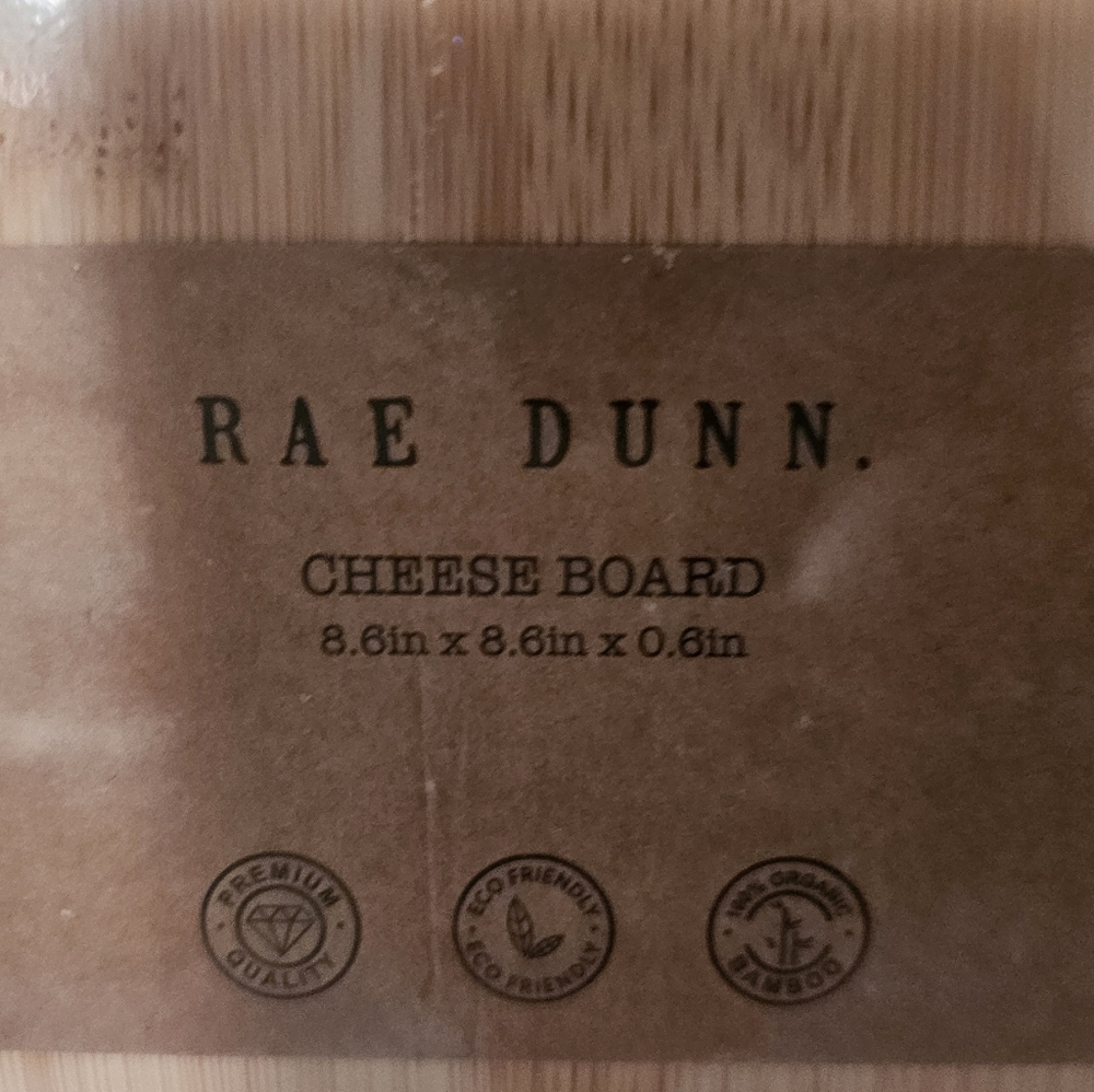 Rae Dunn Natural Bamboo Cheese Board - Picture 2 of 3